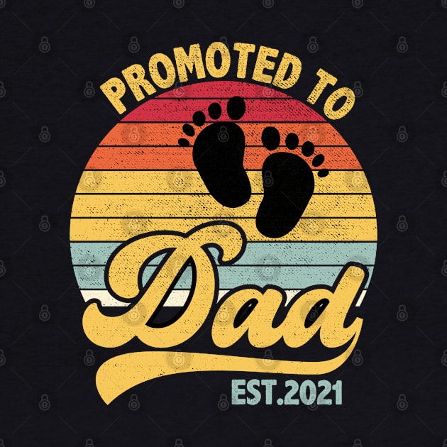 Promoted to Daddy 2021, Funny New Dad Baby by DragonTees